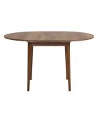 Viona uitschuifbare eettafel barok walnoot - 100x75x100 cm