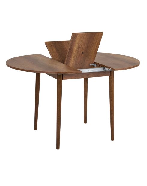 Viona uitschuifbare eettafel barok walnoot - 100x75x100 cm