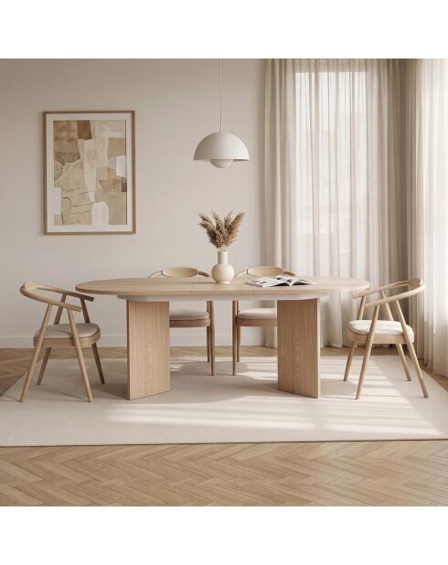 Tavolo da pranzo allungabile Sorell in rovere Pusula - 160x75x90 cm