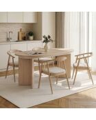 Tavolo da pranzo allungabile Sorell in rovere Pusula - 160x75x90 cm