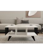 Table basse Bert blanche - 90x40x60 cm