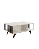 Table basse Bert blanche - 90x40x60 cm