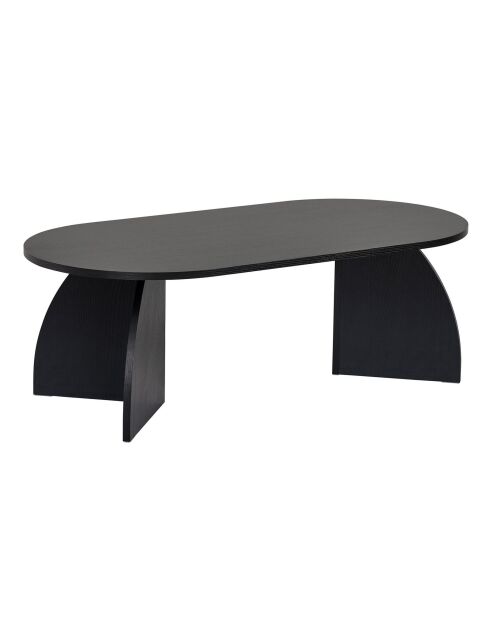Melina salontafel zwart hout - 120x40x60 cm