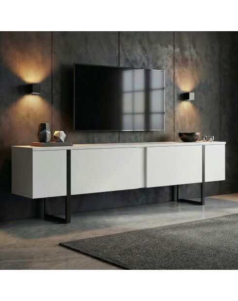 Soporte TV Onera blanco/negro - 180x45x30 cm