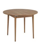 Table à manger extensible Viona chêne du caucase - 100x75x100 cm