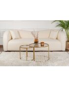 Ensemble de tables basses Aurum 60x42 doré/bronze