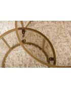 Ensemble de tables basses Aurum 60x42 doré/bronze