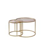 Ensemble de tables basses Aurum 60x42 doré/bronze