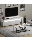 Conjunto de muebles de salón blancos Beliz