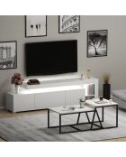 Conjunto de muebles de salón blancos Beliz