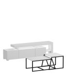 Conjunto de muebles de salón blancos Beliz