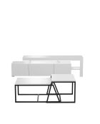 Conjunto de muebles de salón blancos Beliz