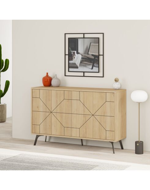 Consolle in rovere Dune - 123x62,4x35 cm