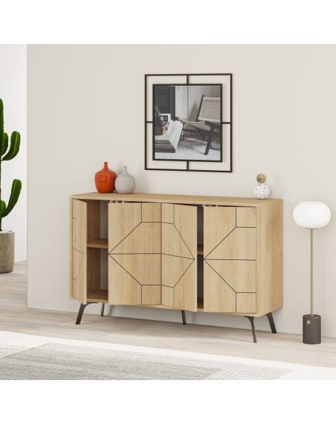 Consolle in rovere Dune - 123x62,4x35 cm