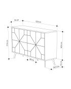Consolle in rovere Dune - 123x62,4x35 cm