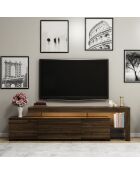 Porta TV Beliz in noce - 192x53x37 cm