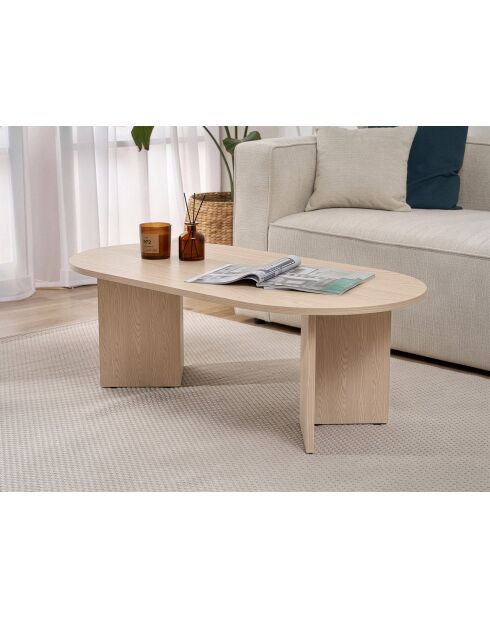 Couchtisch Pusula aus Eichensand - 119x40x60 cm