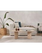 Couchtisch Pusula aus Eichensand - 119x40x60 cm