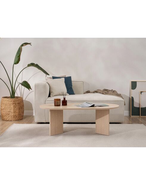 Couchtisch Pusula aus Eichensand - 119x40x60 cm