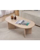 Couchtisch Pusula aus Eichensand - 119x40x60 cm