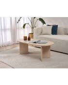 Couchtisch Pusula aus Eichensand - 119x40x60 cm
