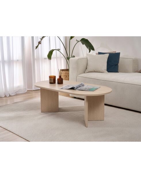 Couchtisch Pusula aus Eichensand - 119x40x60 cm