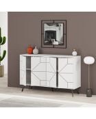Consola Dune blanca - 123x62,4x35 cm