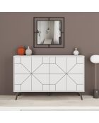Consola Dune blanca - 123x62,4x35 cm