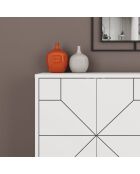 Consola Dune blanca - 123x62,4x35 cm