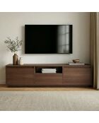 Sentinel Milano notenhouten tv-meubel - 160x42x30 cm