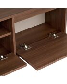 Sentinel Milano notenhouten tv-meubel - 160x42x30 cm
