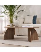 Melina Venezia Couchtisch aus Nussbaumholz - 120x40x60 cm