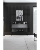 Comò di lusso nero/antracite - 120x80x30 cm