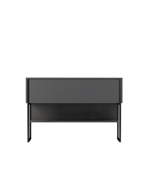 Comò di lusso nero/antracite - 120x80x30 cm