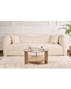 Clara Couchtisch Saphir/Raucheiche - 75x40x75 cm