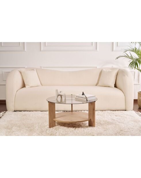 Clara Couchtisch Saphir/Raucheiche - 75x40x75 cm