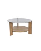 Clara Couchtisch Saphir/Raucheiche - 75x40x75 cm