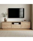 Sentinel TV-Ständer aus Saphir-Eiche, 160x42x30 cm