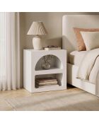 Table de chevet Nest blanche - 50x50x40 cm