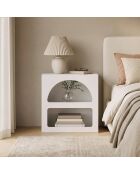 Table de chevet Nest blanche - 50x50x40 cm
