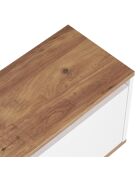 Sentinel TV-Ständer aus Atlantikkiefer/Weiß, 160x42x30 cm