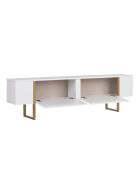 Soporte TV Onera blanco/dorado - 180x50x30 cm