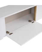 Soporte TV Onera blanco/dorado - 180x50x30 cm