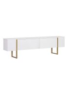 Soporte TV Onera blanco/dorado - 180x50x30 cm