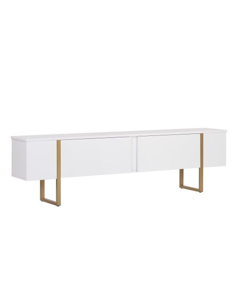 Soporte TV Onera blanco/dorado - 180x50x30 cm