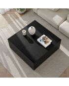 Tavolino Prizma in legno nero - 90x35x90 cm