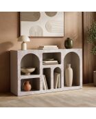 Vian 120 Konsole aus Travertinmarmor/Sandstein, 120x74x37 cm