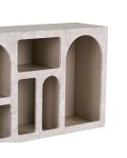 Vian 120 Konsole aus Travertinmarmor/Sandstein, 120x74x37 cm