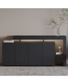 Consola Beliz antracita - 170x80x35 cm
