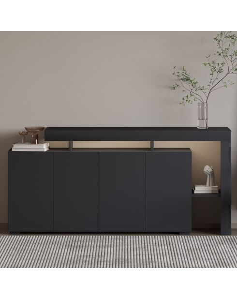 Consola Beliz antracita - 170x80x35 cm